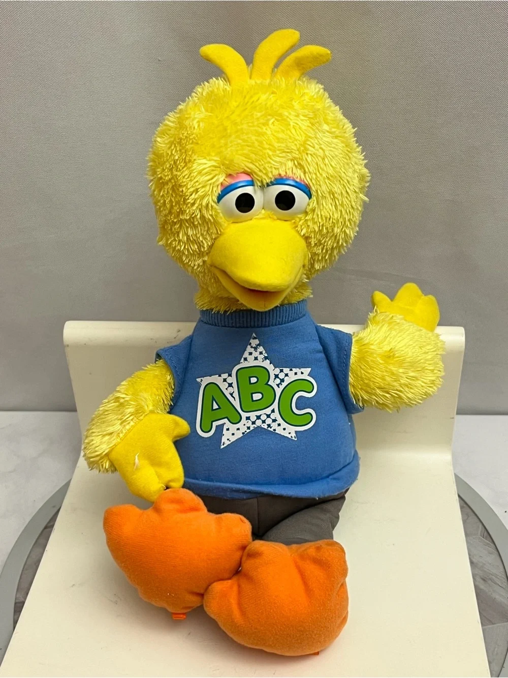 Sesame Street Big Bird ABC Plush 2010 Hasbro Talking Interactive Toy Doll